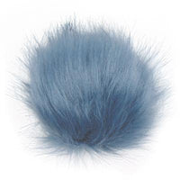 faux fur - snap on pompoms