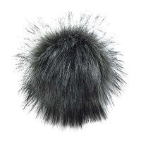 faux fur - snap on pompoms