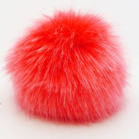 faux fur pompoms - clearance