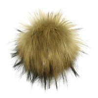 faux fur - snap on pompoms