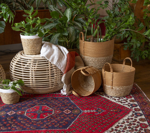 Round Maize baskets