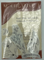 peel, stick & stitch embroidery kits
