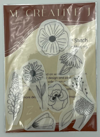 Peel, Stick & Stitch embroidery kits