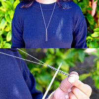 needle gauge necklace
