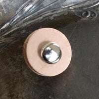 Jul - Leather Screw-in Pedestal Button