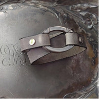 Jul - Flat Oval Ring Shawl Cuff/Bracelet