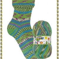 Opal Sock patterned