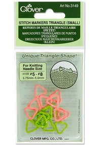 Clover triangle stitch markers