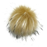 faux fur - snap on pompoms
